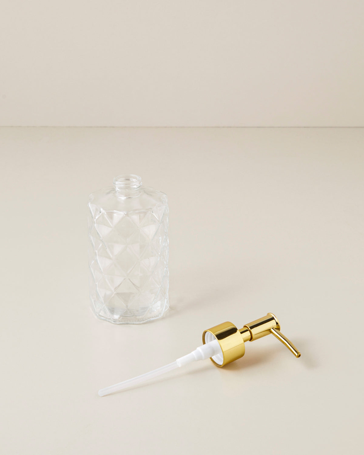 Karina Glass Bathroom Soap Dispenser 17.5 cm Transparent (view 2)