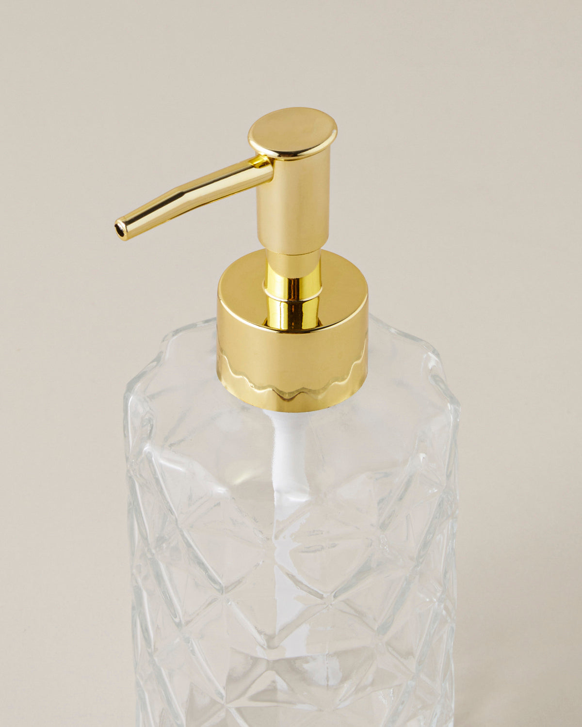 Karina Glass Bathroom Soap Dispenser 17.5 cm Transparent (view 3)