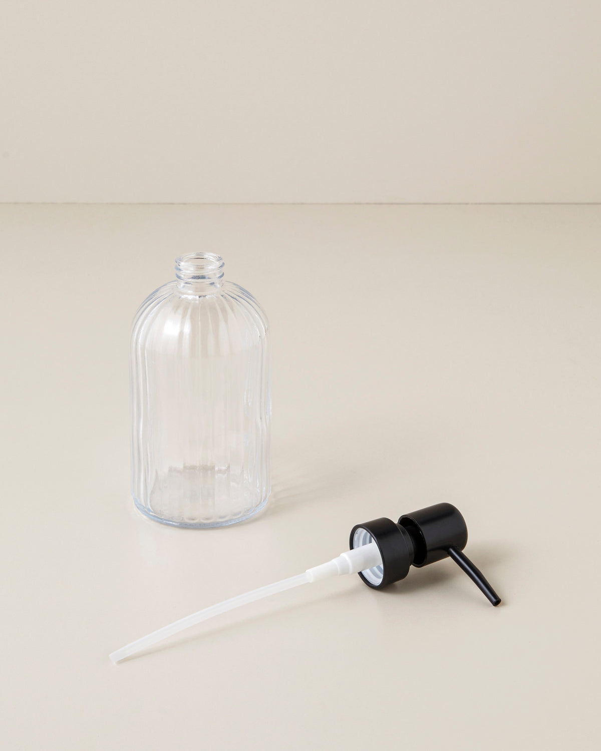 Karmin Glass Bathroom Soap Dispenser 19 cm Transparent (view 2)