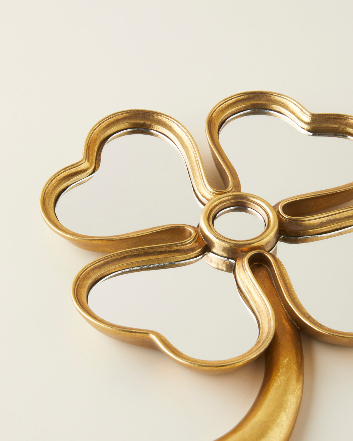 Clover Polyresin Wall Accessory 19x26 Gold (view 2)