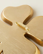 Clover Polyresin Wall Accessory 19x26 Gold (view 3)