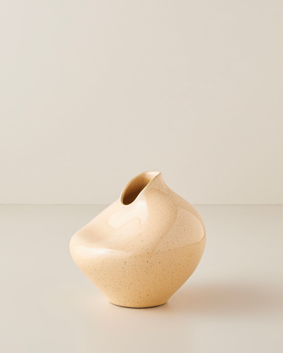 Belita Ceramic Vase - Beige - 15 cm