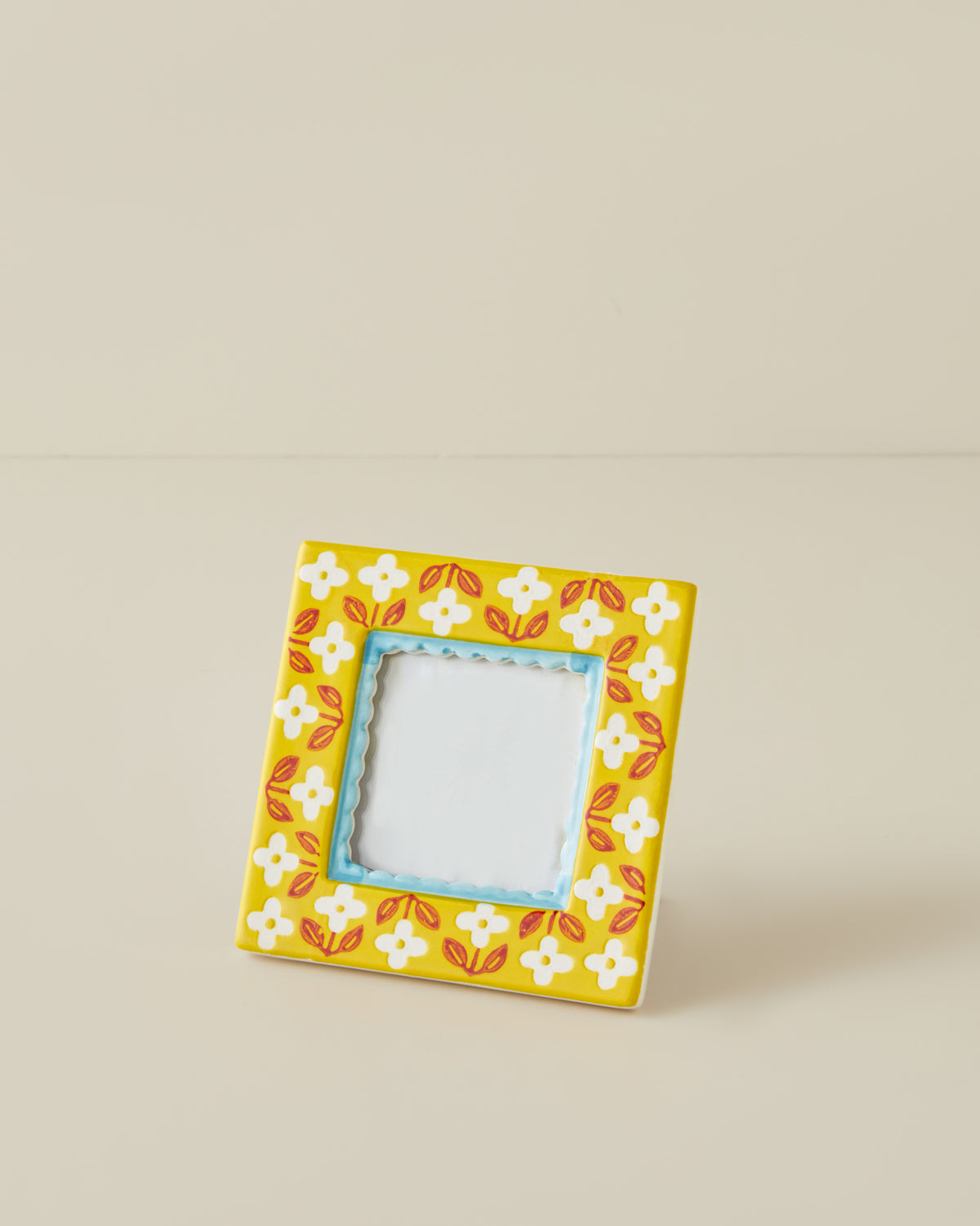Karine Stoneware Photo Frame 8x8 cm Multicolor