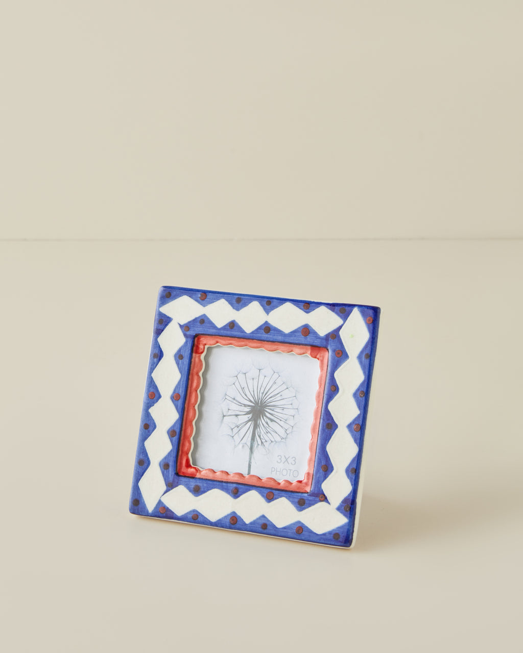 Karla Stoneware Photo Frame 8x8 cm Multicolor