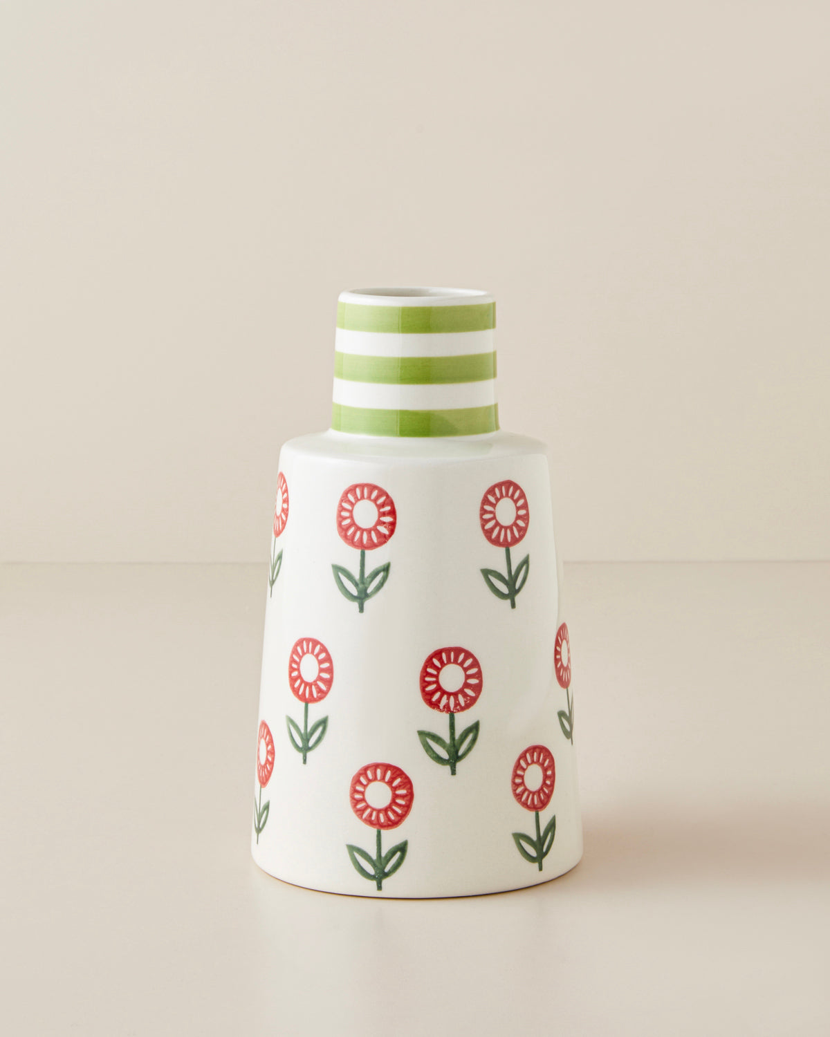 Jorda Stoneware Vase 20 cm Multicolor