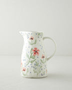 Bloomika Stoneware Hand Made Jug 1850 ml Pink - Green