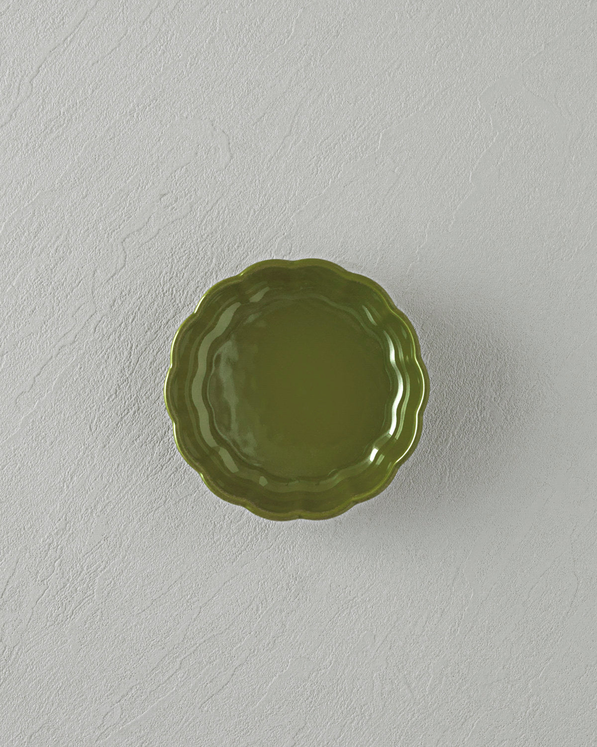 Cottage Stoneware Round Oven Dish 13x4 cm Dark Green (view 2)