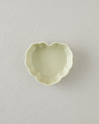 Cottage Stoneware Heart Oven Dish 14.5x13.5 cm Light Green (view 2)