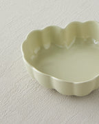 Cottage Stoneware Heart Oven Dish 14.5x13.5 cm Light Green (view 3)