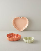 Cottage Stoneware Heart Oven Dish 14.5x13.5 cm Light Green (view 4)
