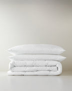 Softy Microfiber Pillow and Quilt Set White (view 6)