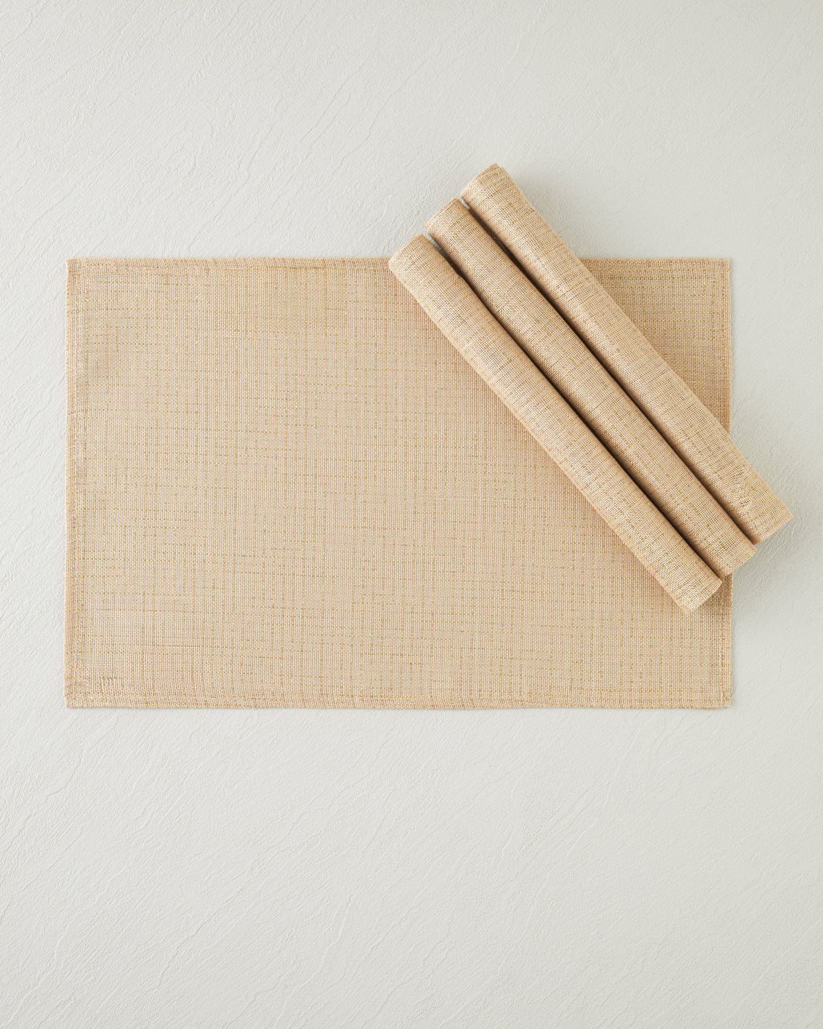 Polyester 4 pcs Table Mat 30x45 cm - Gold