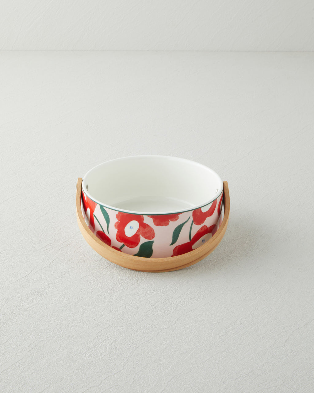 Garden Bright Stoneware Serving Ware 17x7 cm Red - Pink (view 2)