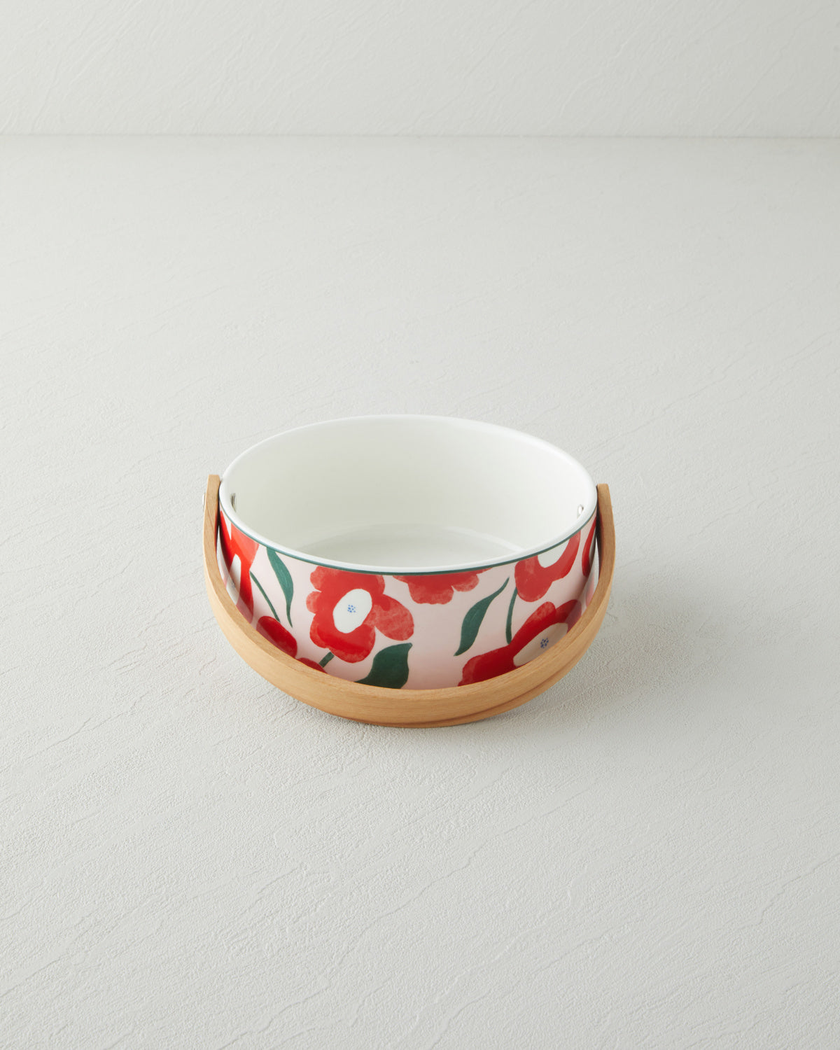 Garden Bright Stoneware Serving Ware 17x7 cm Red - Pink (view 2)