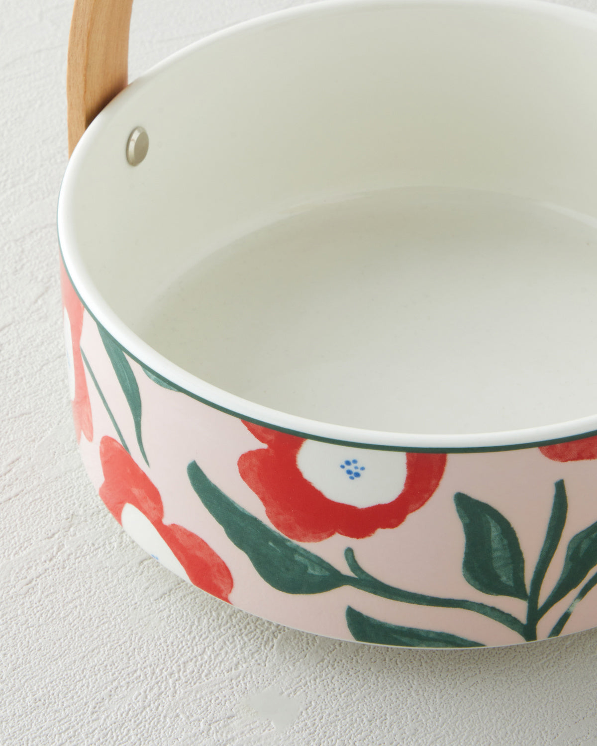 Garden Bright Stoneware Serving Ware 17x7 cm Red - Pink (view 3)