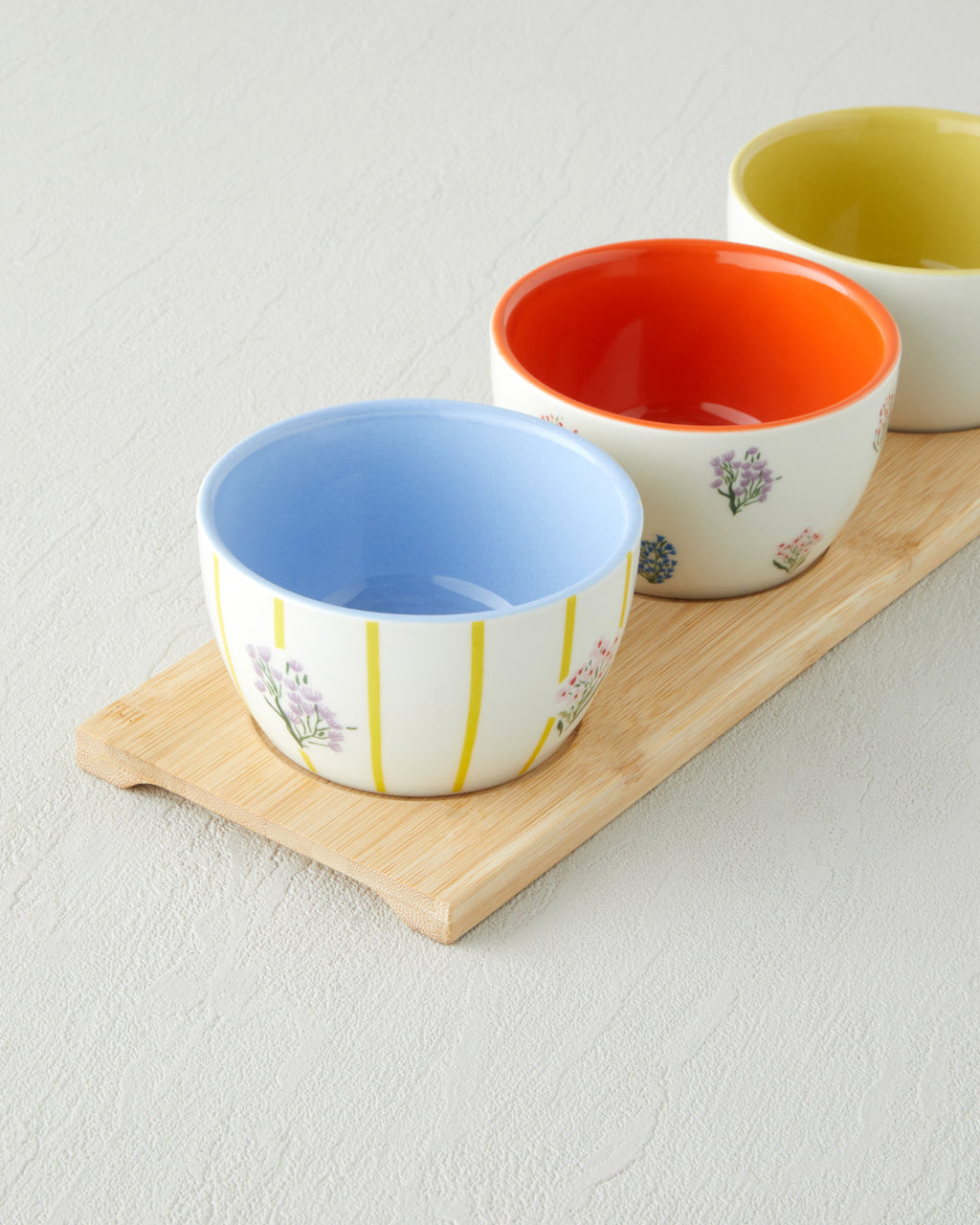 Garden Petals Stoneware 4 Pieces Serving Ware 9.5x5 cm Colored (view 3)