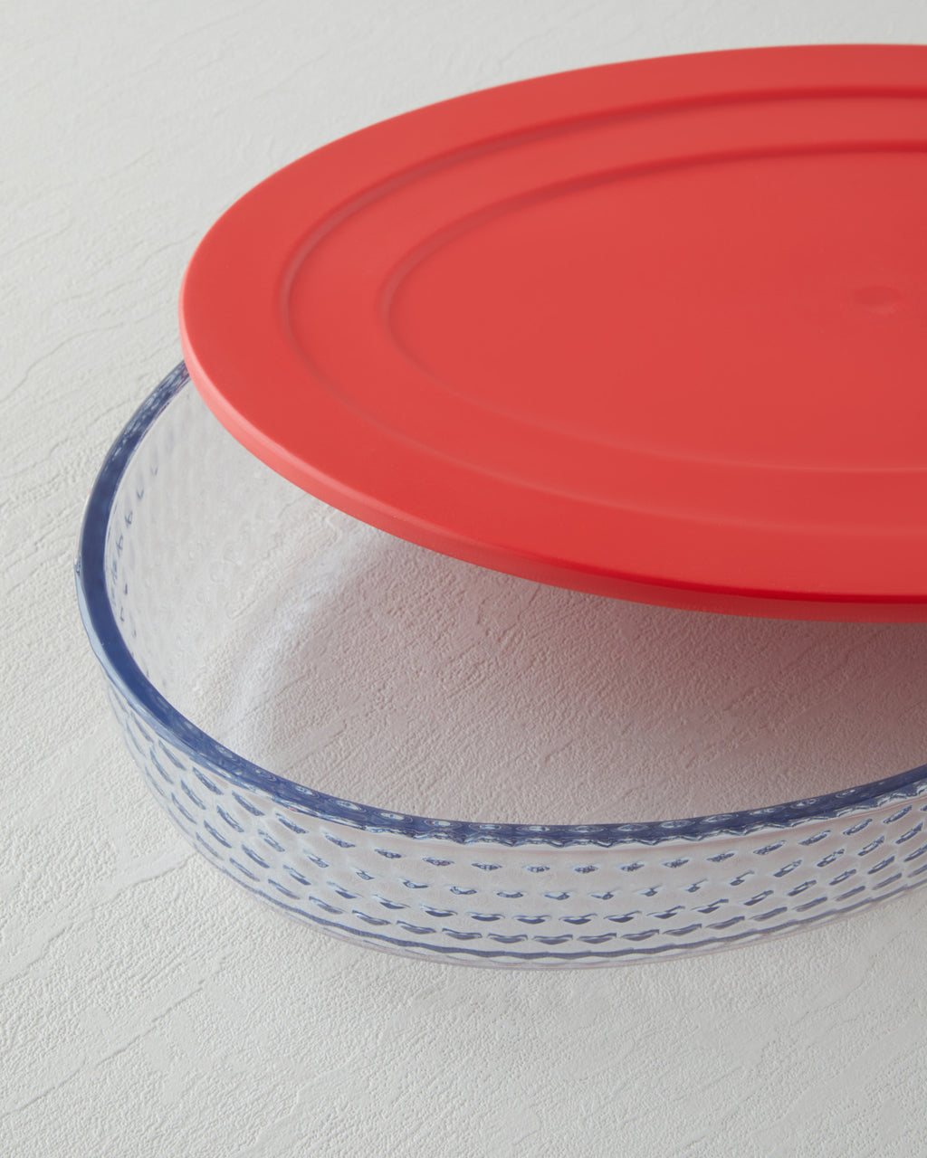 Bake&Serve Glass Oval with Lid Oven Dish 24x35 cm Red (view 3)
