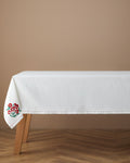 Bright Parade Polyester Table Cloth 150x200 cm White - Red