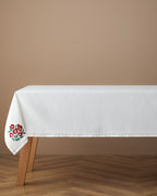 Bright Parade Polyester Table Cloth 150x200 cm White - Red