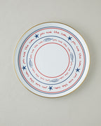 Seaside Enamel Tray 31 cm White - Blue (view 2)