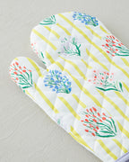 Garden Petals Polyester 2 pcs Kitchen Set 17x30 cm + 20x20 cm Yellow (view 2)