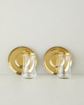 Elise Steel 4 Pieces 2 Servings Tea Set 170 ml - Gold