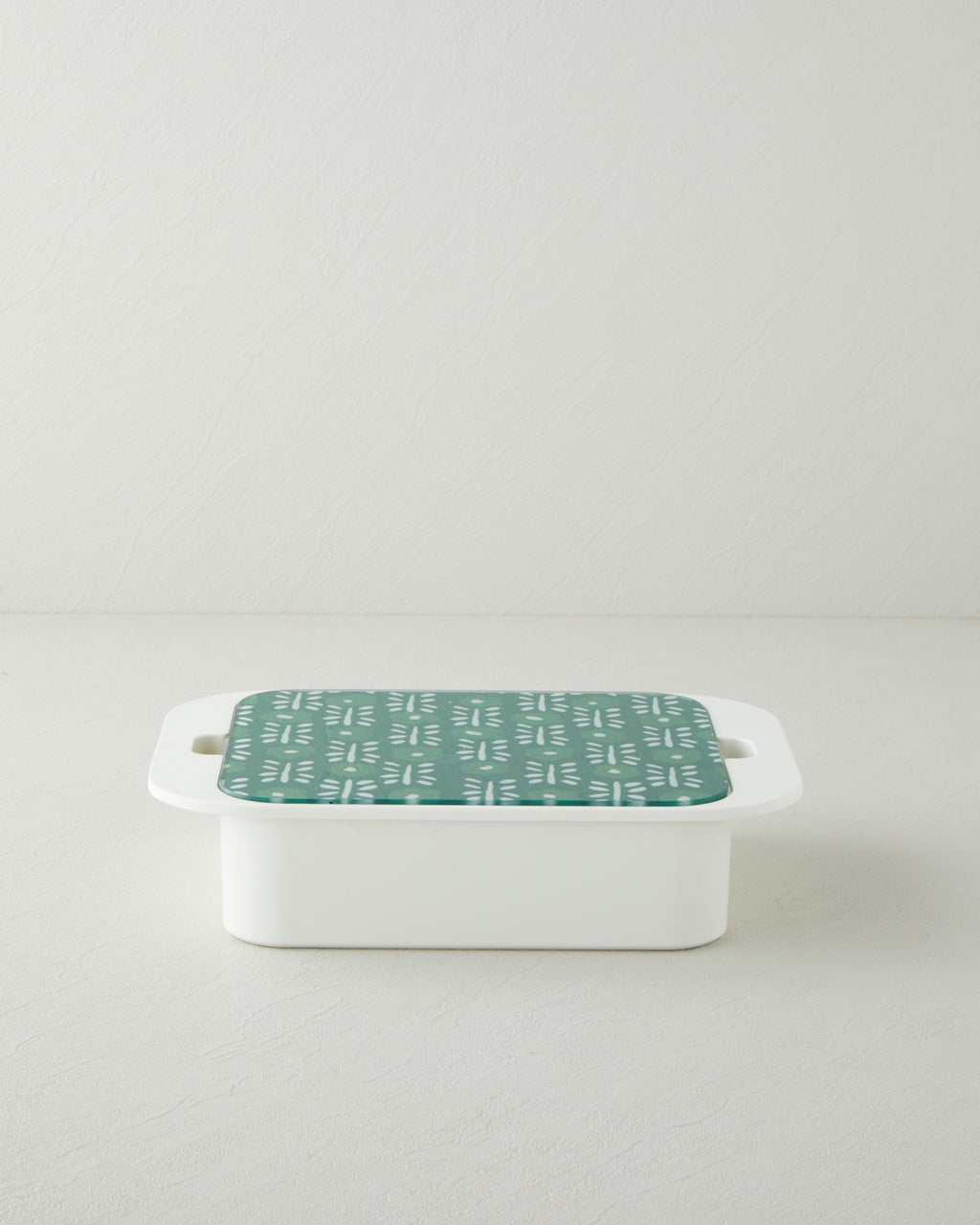 Plantopia Melamine with Glass Cover (4-piece) Breakfast Container 30x21 cm Dark Green