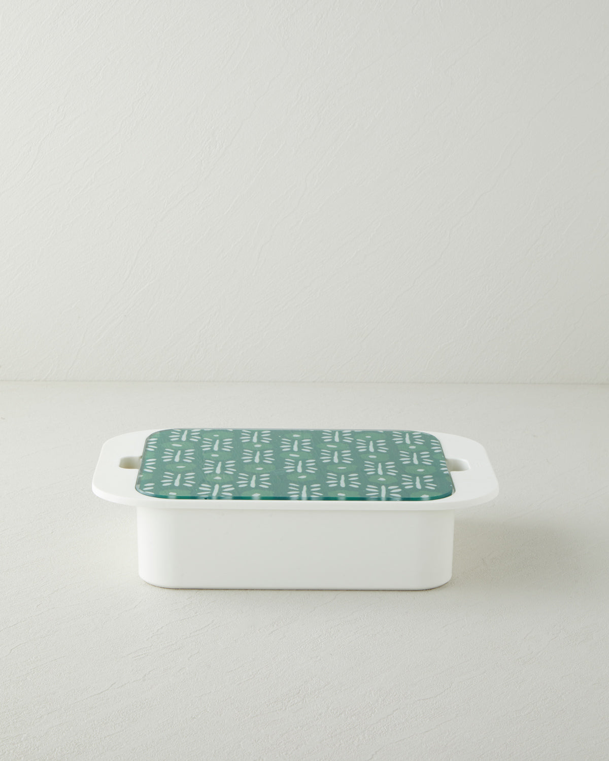 Plantopia Melamine with Glass Cover (4-piece) Breakfast Container 30x21 cm Dark Green
