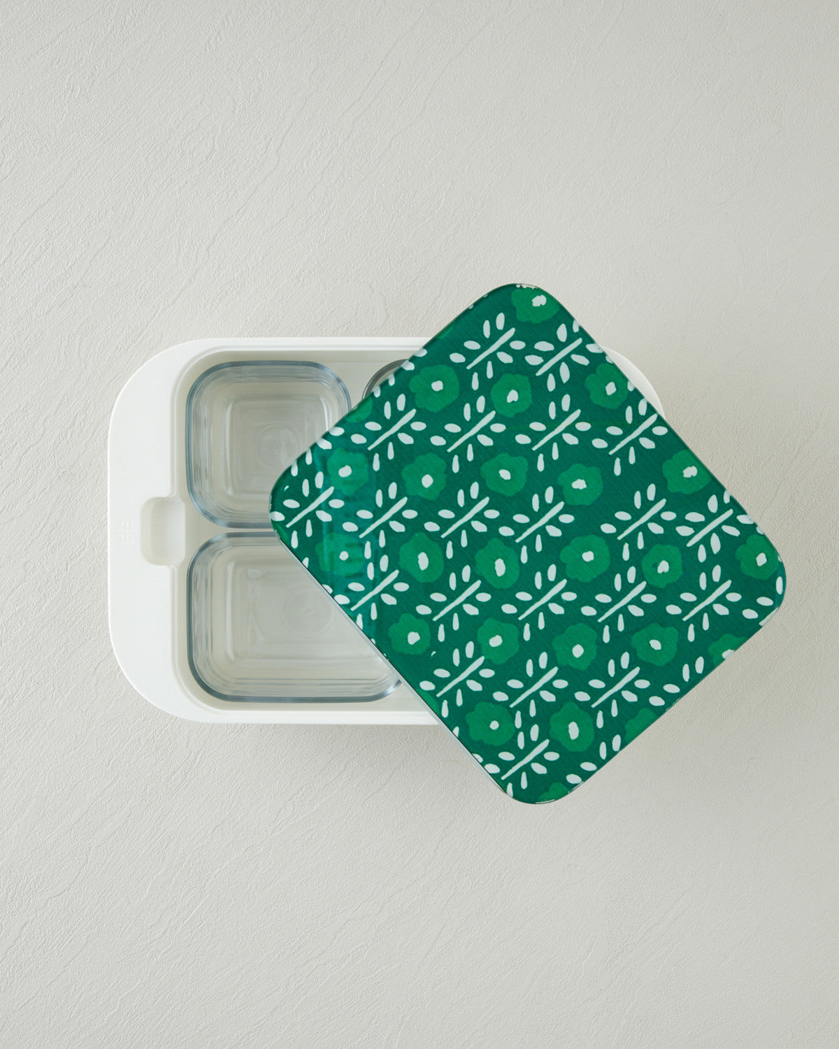 Plantopia Melamine with Glass Cover (4-piece) Breakfast Container 30x21 cm Dark Green (view 3)