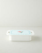 Bright Floral Melamine with Glass Cover (4-piece) Breakfast Container 30x21 cm Colored