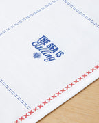 Marin Symphony Polyester Runner 40x140 cm White - Navy Blue (view 2)