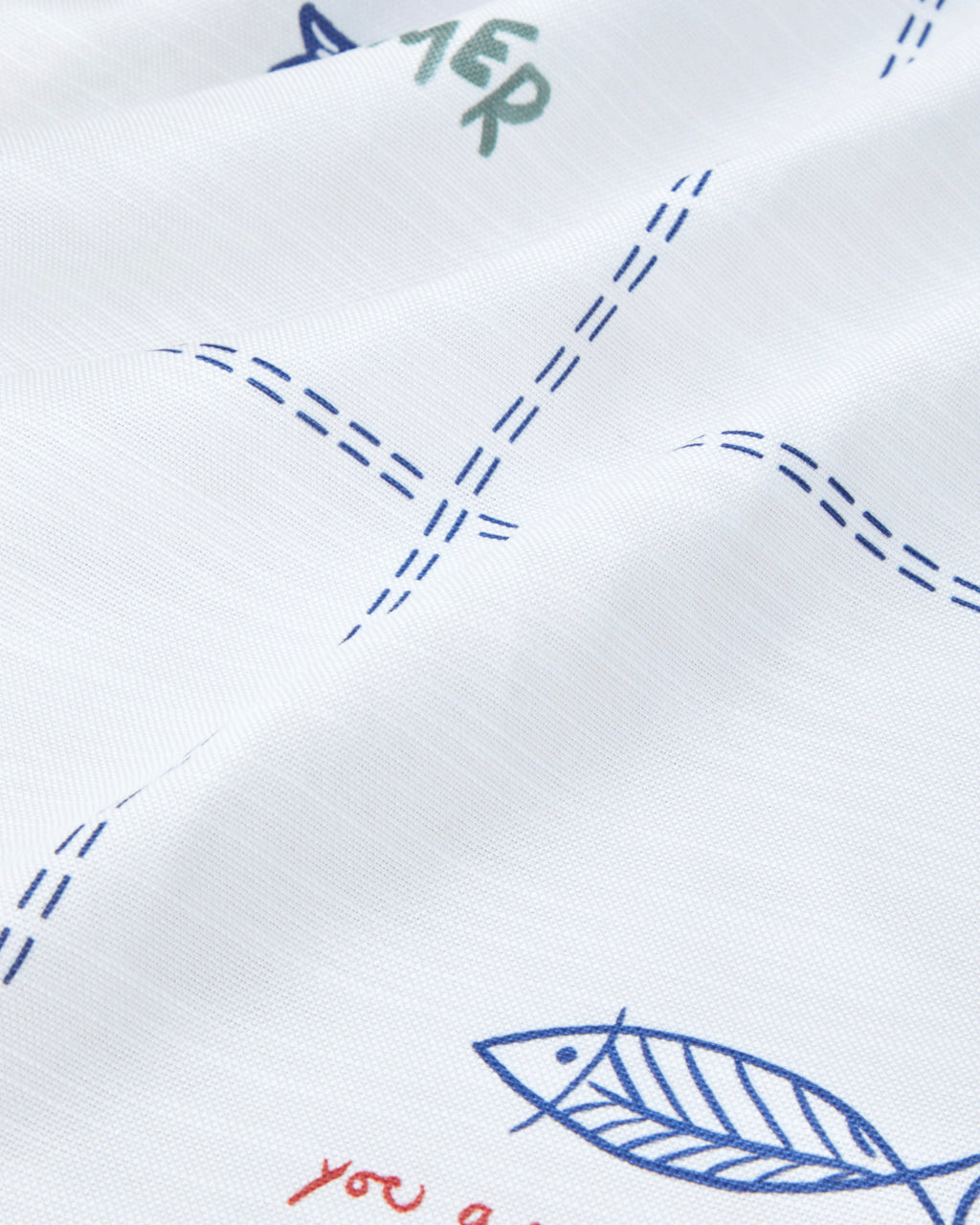Marin Symphony Polyester Runner 40x140 cm White - Navy Blue (view 3)