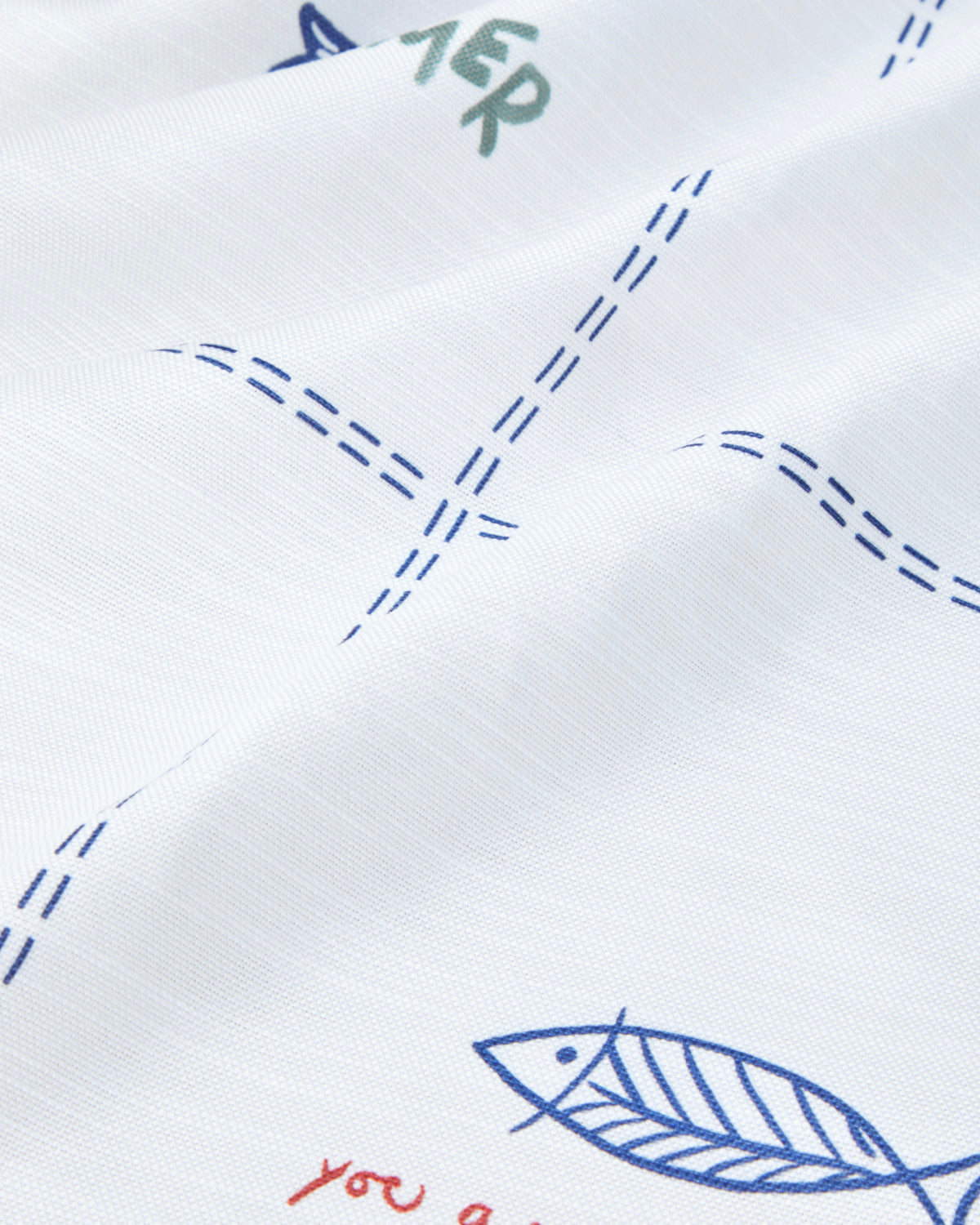 Marin Symphony Polyester Runner 40x140 cm White - Navy Blue (view 3)