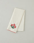 Bright Parade Cotton Polyester Embroidered Drying Cloth 30x50 cm Red