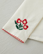 Bright Parade Cotton Polyester Embroidered Drying Cloth 30x50 cm Red (view 3)