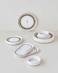 Opal Ceramic Breakfast Set 10 Pieces 4 Servings Green