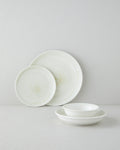 Marlon Porcelain Table Set 16 Pieces, 4 Servings. Cream - Green
