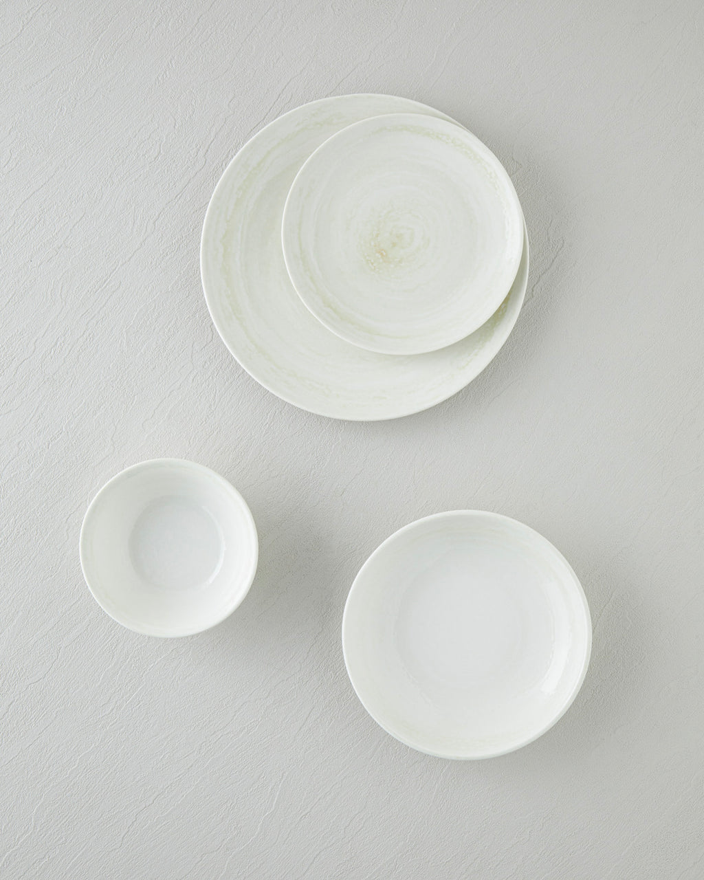 Marlon Porcelain Table Set 16 Pieces, 4 Servings. Cream - Green (view 3)