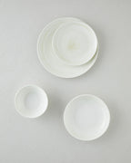 Marlon Porcelain Table Set 16 Pieces, 4 Servings. Cream - Green (view 3)