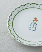 Violet Porcelain Breakfast Set 10 Pieces 4 Servings Colored (view 8)