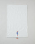 Bubble Fish Cotton Polyester Embroidered Drying Cloth 30x50 cm Orange - Beige