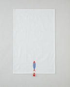 Bubble Fish Cotton Polyester Embroidered Drying Cloth 30x50 cm Orange - Beige