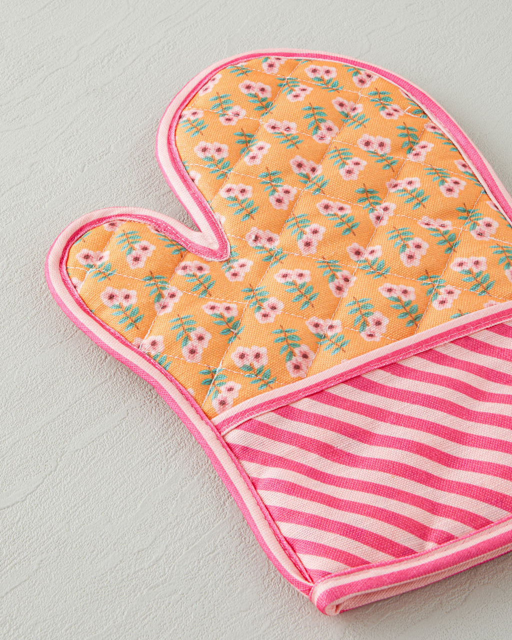Whispering Petals Polyester 2 pcs Kitchen Set 17x30 cm+20x20 cm Pink - Orange (view 2)