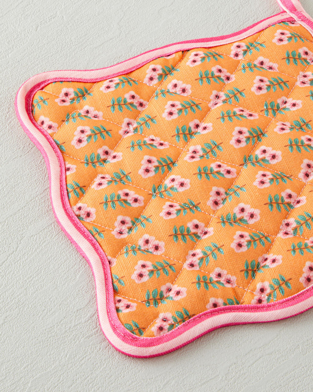 Whispering Petals Polyester 2 pcs Kitchen Set 17x30 cm+20x20 cm Pink - Orange (view 3)