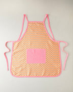Whispering Petals Polyester Kitchen Apron 75x80 cm Pink - Orange