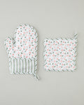 Petal Dreams Polyester 2 pcs Kitchen Set 17x30 cm+20x20 cm White - Pink