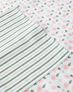 Petal Dreams Polyester Kitchen Apron 75x80 cm White - Pink (view 2)
