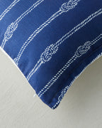 Rope Toss Pillow Cover 45x45 cm Navy Blue (view 3)