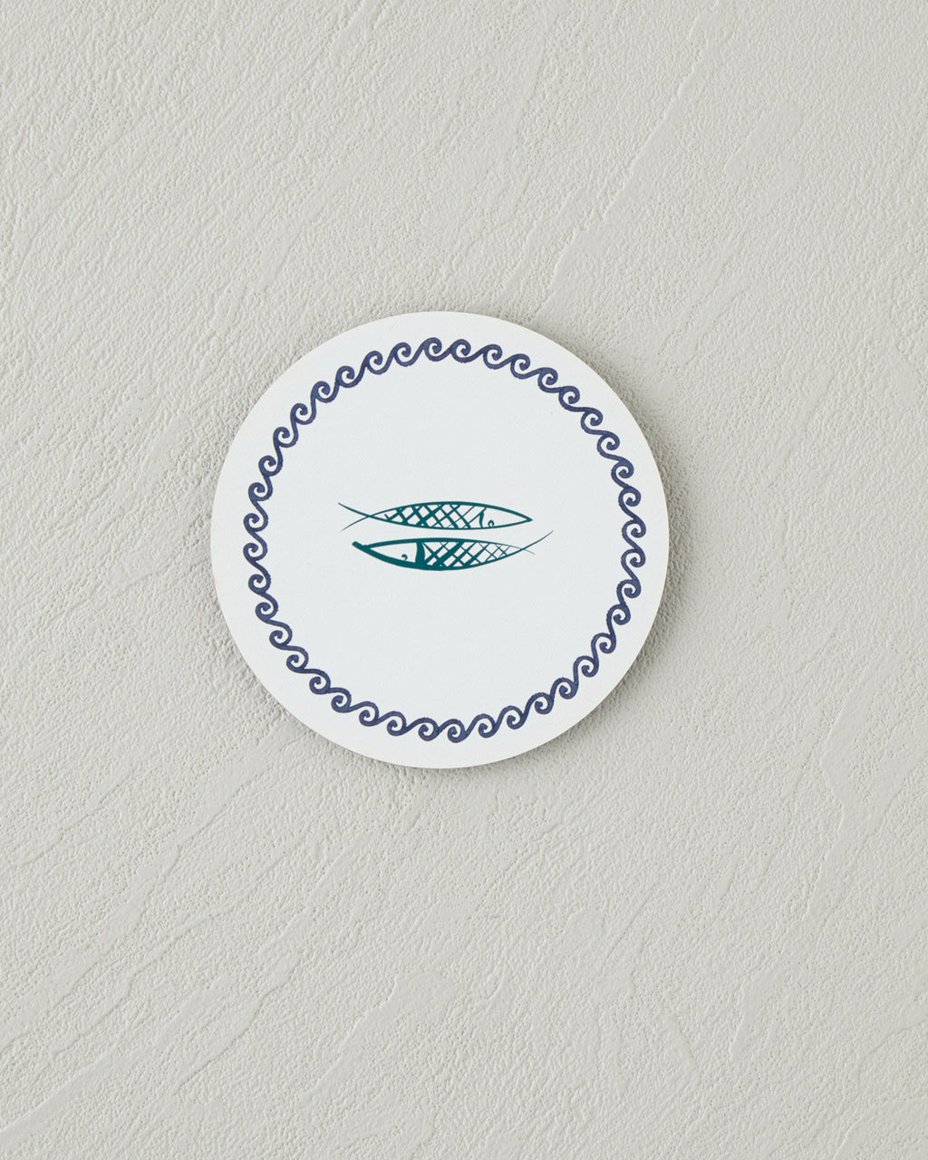 Blue Depth Wooden 6 pcs Coaster 9.5 cm Blue - Green (view 5)