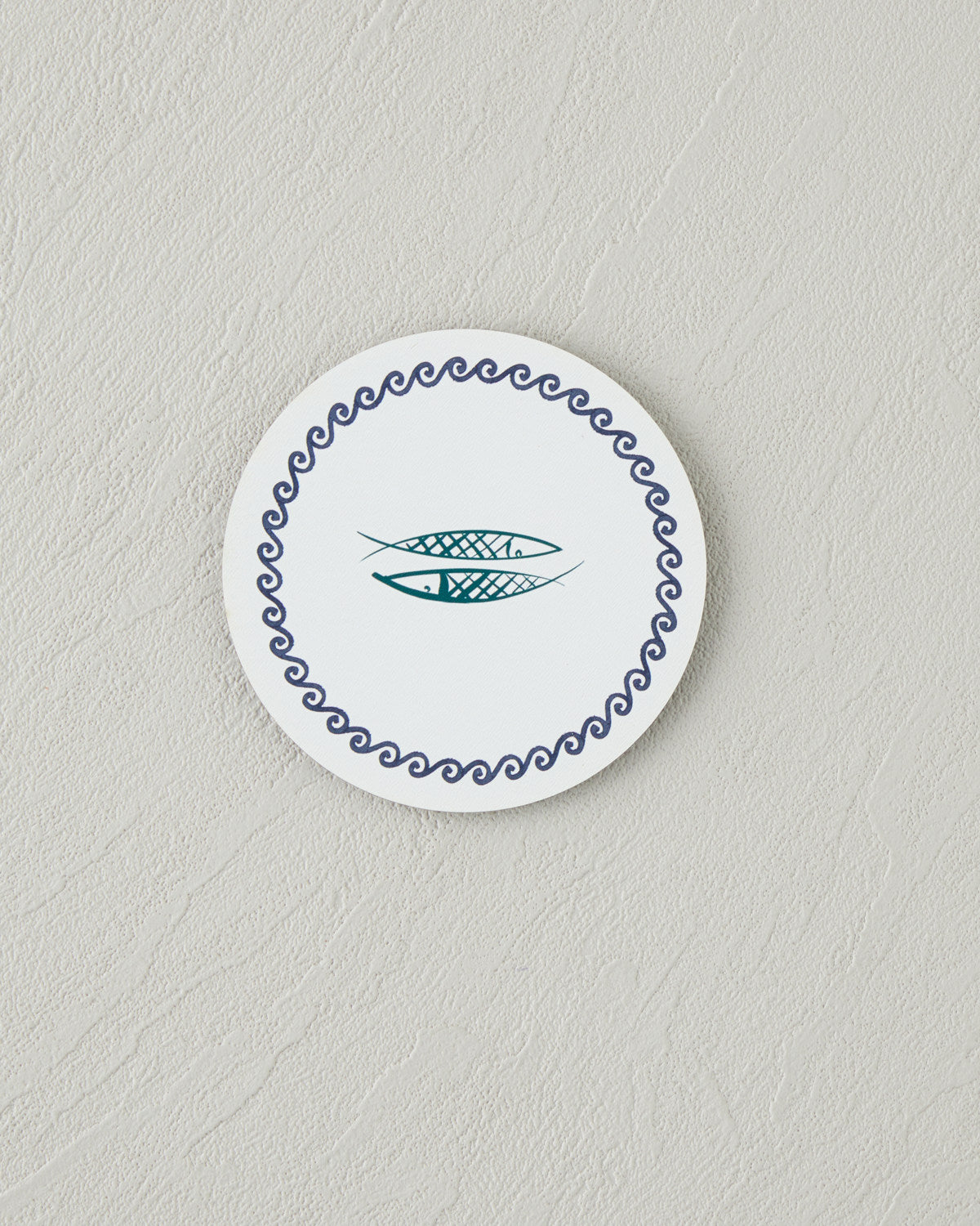 Blue Depth Wooden 6 pcs Coaster 9.5 cm Blue - Green (view 5)